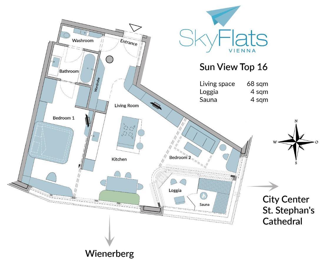 Skyflats Vienna - Rooftop Apartments Экстерьер фото